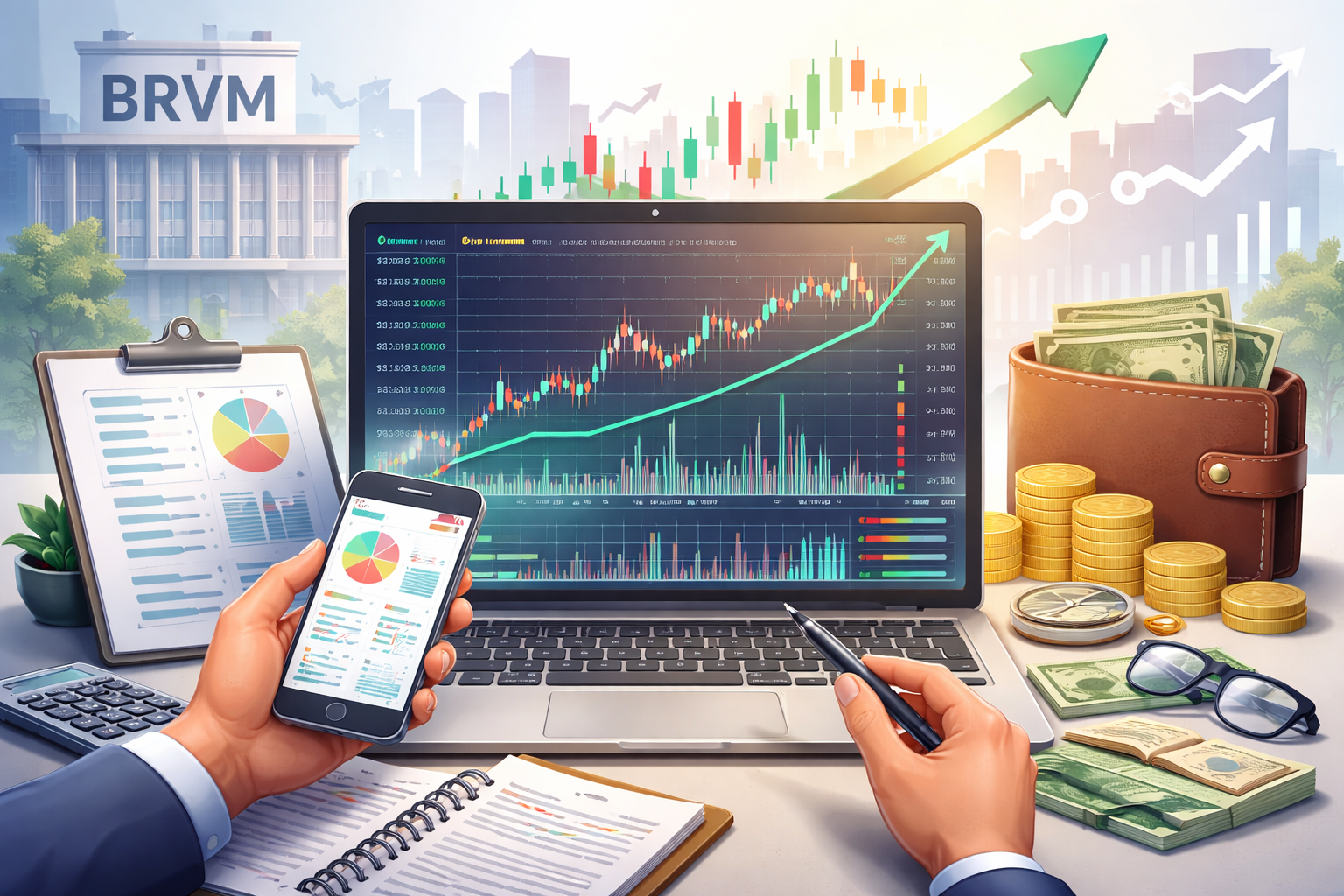 BRVM pratique : outils d’analyse et portefeuille virtuel